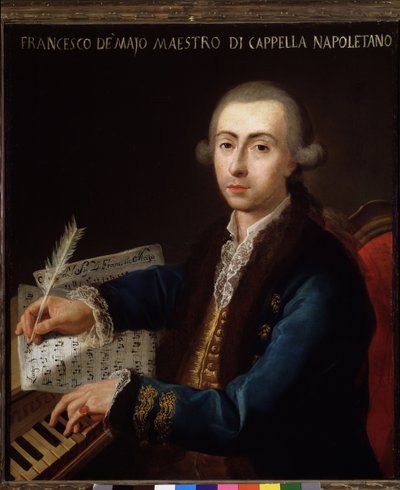 Portrét Giana Francesca de Majo (1732-1770) italského skladatele od Diego Pesco