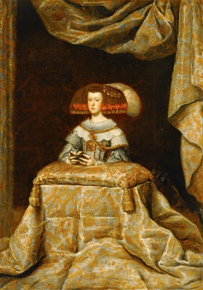 Marie Anna Rakouská (malba na plátně) od Diego Rodriguez de Silva y Velazquez