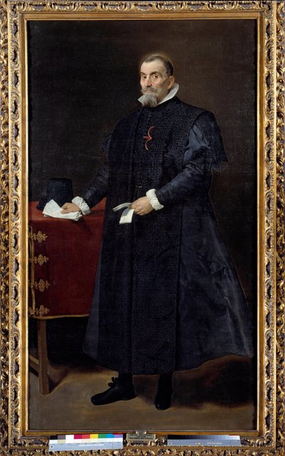 Portrét Diega De Corrala a Arellana, posluchače Nejvyšší rady Kastilie (1570-1632). Obraz Diega Rodrigueze de Silva y Velasquez (1599-1660) od Diego Velázquez