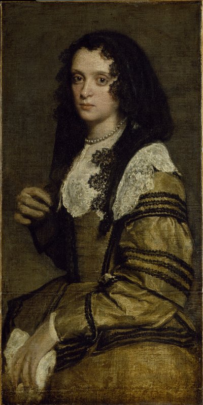 Portrét mladé dámy (olej na plátně) od Diego Velázquez