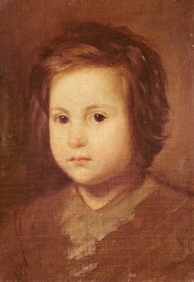 Hlava dítěte, 1650 od Diego Velázquez