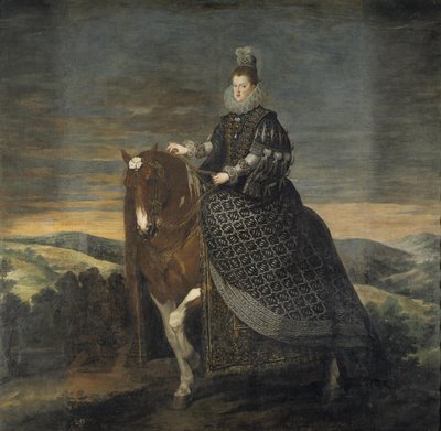 Rakouská královna Margrethe na koni od Diego Velázquez