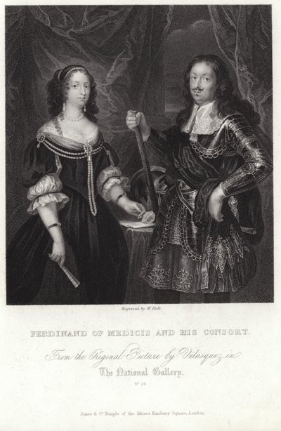 Portrét Ferdinanda Medicejského a jeho choti od Diego Velázquez