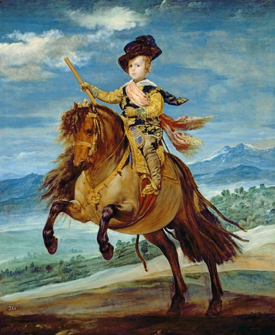 Princ Balthasar Carlos na koni, kolem 1635-36 od Diego Velázquez