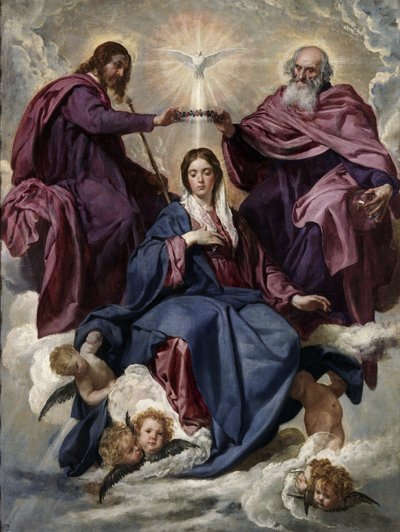 Korunovace Panny Marie, 1635-1636 od Diego Velázquez
