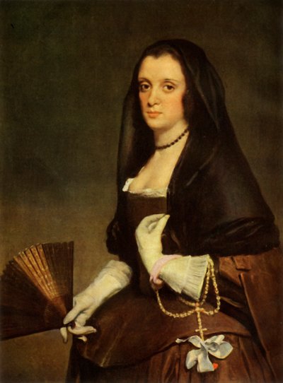 Dáma s ventilátorem, c1640, 1946. od Diego Velázquez