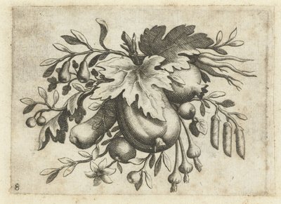 Festoen van Vrutten Malá ovocná kniha užitečná na cestování (název série) od Dietrich Krüger (attributed to)