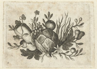 Festoen van Vrutten Malá ovocná kniha užitečná na cestování (název série) od Dietrich Krüger (attributed to)