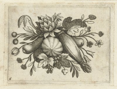 Festoen van Vrutten Malá ovocná kniha užitečná na cestování (název série) od Dietrich Krüger (attributed to)