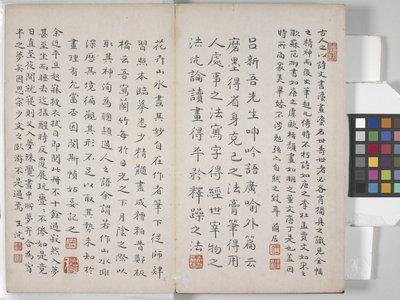Album krajinných maleb (inkoust na papíře) od Ding Yunpeng