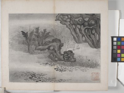 Album krajinných maleb (inkoust na papíře) od Ding Yunpeng