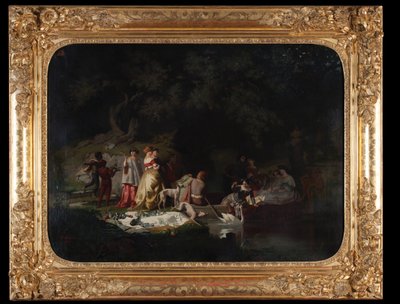 Dekameron od Boccaccia 1850 (olej na plátně) od Diodore Rahoult