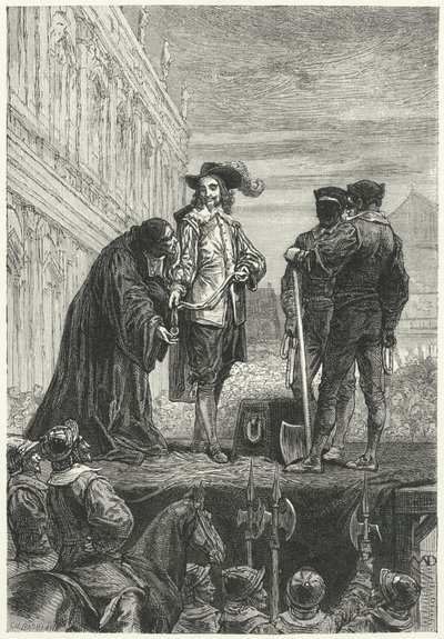 Poprava krále Karla I., 1649 od Diogene Ulysse Napoleon Maillart