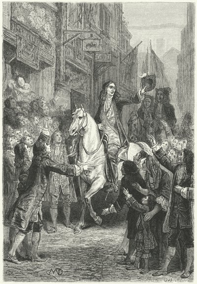 William III vjíždí do Londýna od Diogene Ulysse Napoleon Maillart