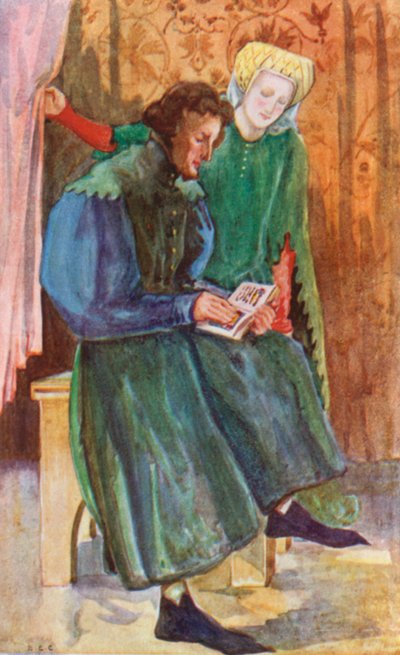 Muž a žena doby Jindřicha IV. 1399-1413 od Dion Clayton Calthrop