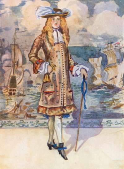 Muž z doby Karla II. 1660-1685 od Dion Clayton Calthrop