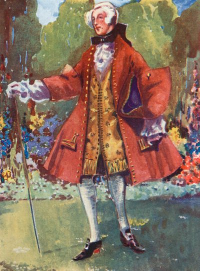 Muž doby Jiřího II 1727-1760 od Dion Clayton Calthrop