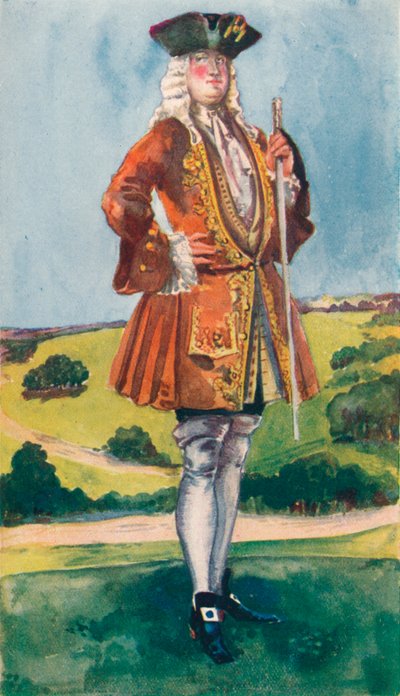 Muž doby Jiřího I., 1907 od Dion Clayton Calthrop