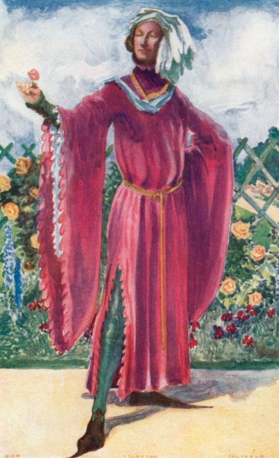 Muž doby Richarda II. 1377-1399 od Dion Clayton Calthrop