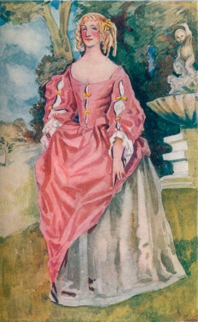 Žena doby Karla II., 1907 od Dion Clayton Calthrop