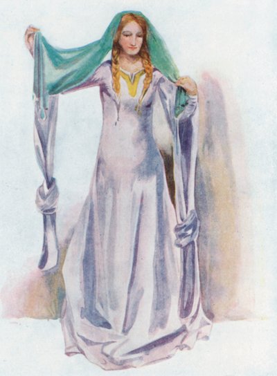 Žena z doby Štěpána 1135-1154 od Dion Clayton Calthrop