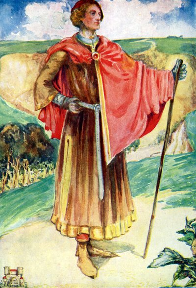 Mužský kostým za vlády Jindřicha II. (1154-1189) od Dion Clayton Calthrop