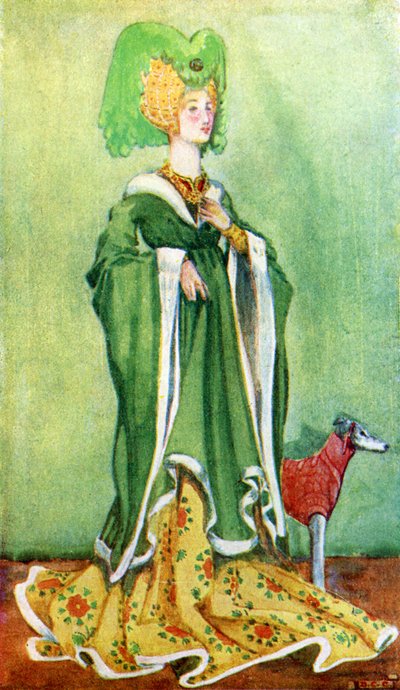 Dámský kostým za vlády Jindřicha VI. (1422-1461) od Dion Clayton Calthrop