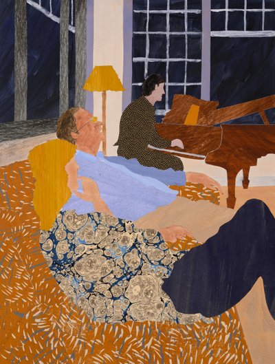 Chopin v tropech (koláž) od Dione Verulam