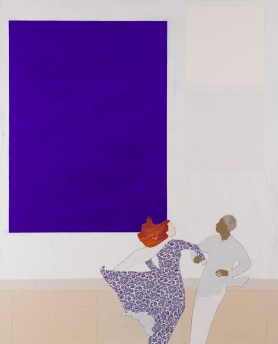 Klein inspiruje k tanci, 2020 (koláž) od Dione Verulam