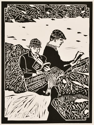 Měsíce v roce: 2012 (linoryt) od Dione Verulam