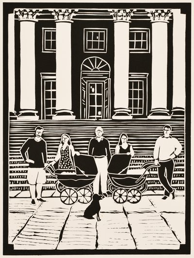 Měsíce v roce: 2012 (linoryt) od Dione Verulam