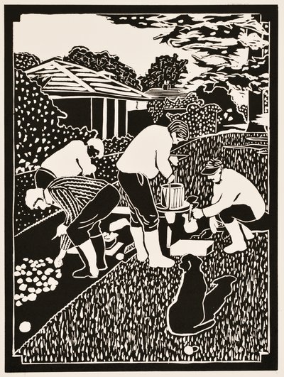 Měsíce v roce: 2012 (linoryt) od Dione Verulam