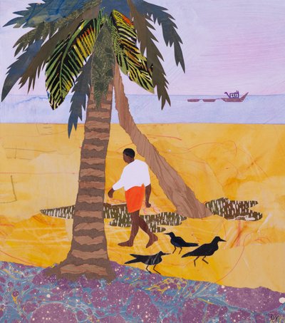 Ranní procházka, Neeleshwar (koláž) od Dione Verulam