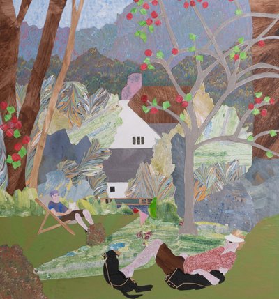 Zářijový pobyt, 2023 (koláž) od Dione Verulam