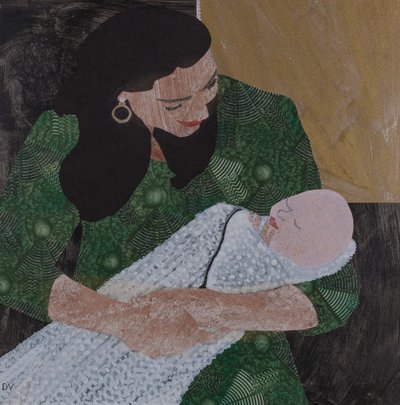 Siegmund a Sieglinda, Wagnerův Prstenový cyklus, 2024 (koláž) od Dione Verulam