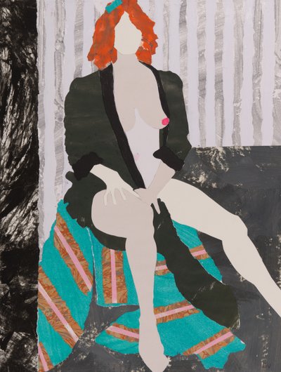 Něco na pověšení klobouku, akt (koláž) od Dione Verulam