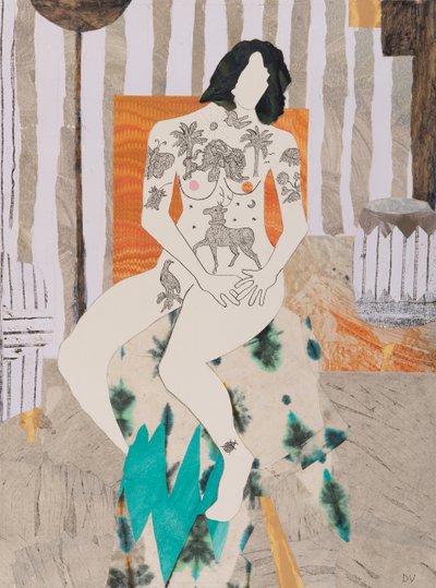 Tetování je v módě, nahé (koláž) od Dione Verulam