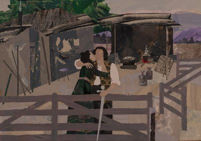 Loučení v Hundingově chýši, Wagnerův cyklus Prsten (koláž) od Dione Verulam