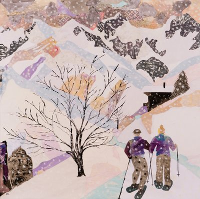 Chůze na oběd, 2015 (koláž) od Dione Verulam