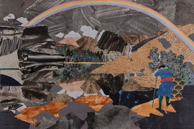 Wotan a Duhový most, Wagnerův Prstenový cyklus (koláž) od Dione Verulam