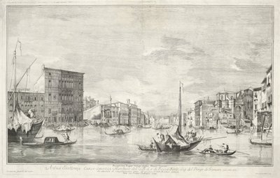 Canal Grande v Benátkách od Dionigi Valesio