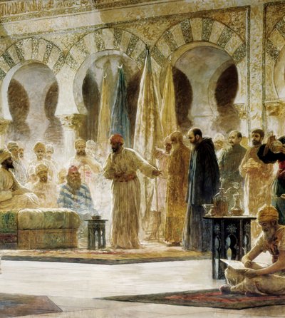 Abd Al-Rahman III, detail obrazu od Dionise Baixerase ve Verdagueru od Dionisio Baixeras Verdaguer