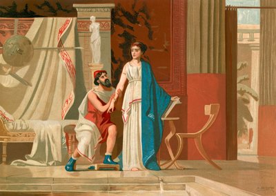Aspasia a Perikles od Dionisio Baixeras Verdaguer