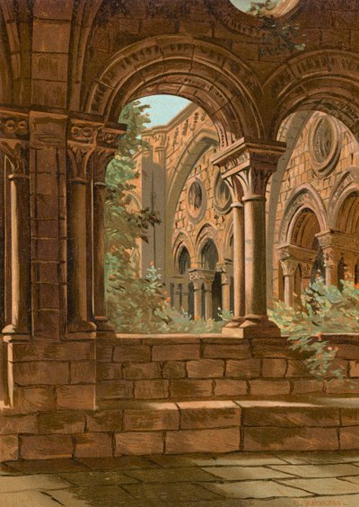 Byzantský klášter v Tarragoně od Dionisio Baixeras Verdaguer