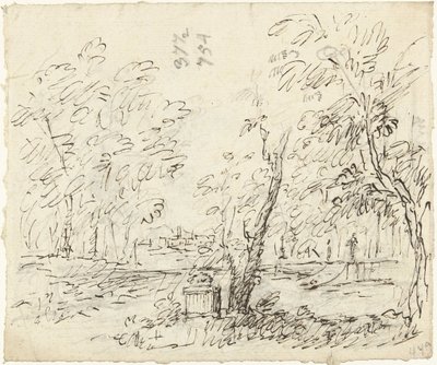 Zahrada se schody se sochami od Dionys van Nijmegen (possibly)