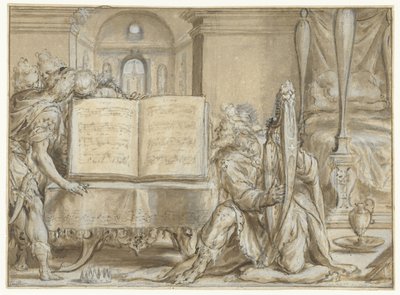 David als žalmista od Dirck Barendsz.