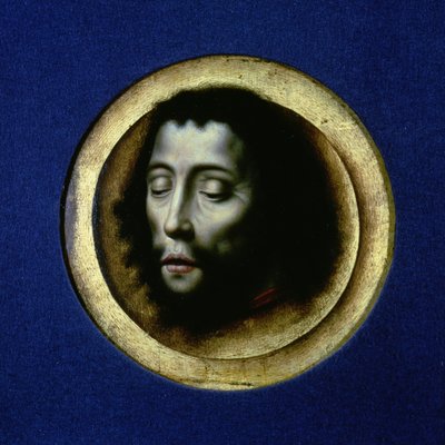 Hlava Jana Křtitele od Dirck Bouts