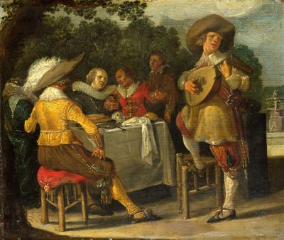 Venkovní párty od Dirck Hals (attributed to)