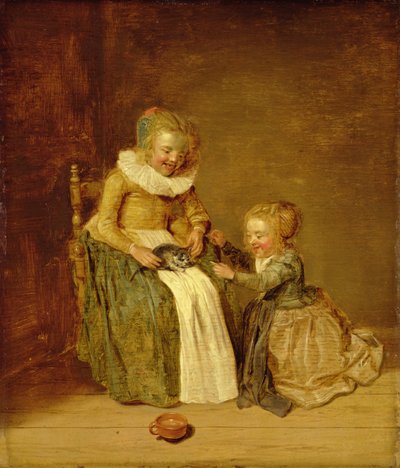 Děti s kočkou, 1631 od Dirck Hals