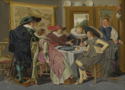 Společnost u stolu. 1626 od Dirck Hals